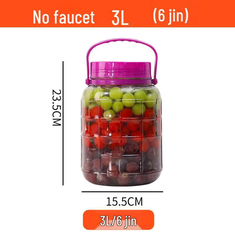 Sparkling Wine Glass Jar - Large Mouth Household Container, Perfect for Pickling, Kimchi, and Sealed Storage