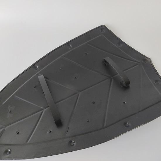 71.12 Cm Medieval Leaf Design Pointed Shield, Larp Re-enactment Cosplay Heater Shield, Functional Armour Knight Battle Shield