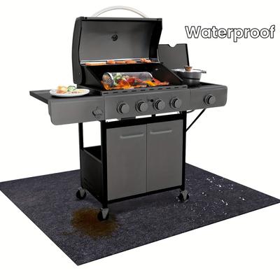 Fireproof Hearth Rugs Protection Under Grill Flame Retardant Mat BBQ Fire Resistant Non Slip Pad Wood Stove Incense Burner Rug