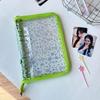 Ins Style A5 Laser Star 6-Hole PVC Loose-Leaf Zipper Binder: Planner, Photo Album, Card & Jewelry Storage