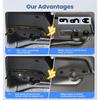 Sun Visor Repair Kit,Upgrade Wrangler Visor Repair Kit Aluminum Alloy Sun Visor Clips Replacement for Jeep Wrangler JK 2018/Wrangler 2018-/Gladiator