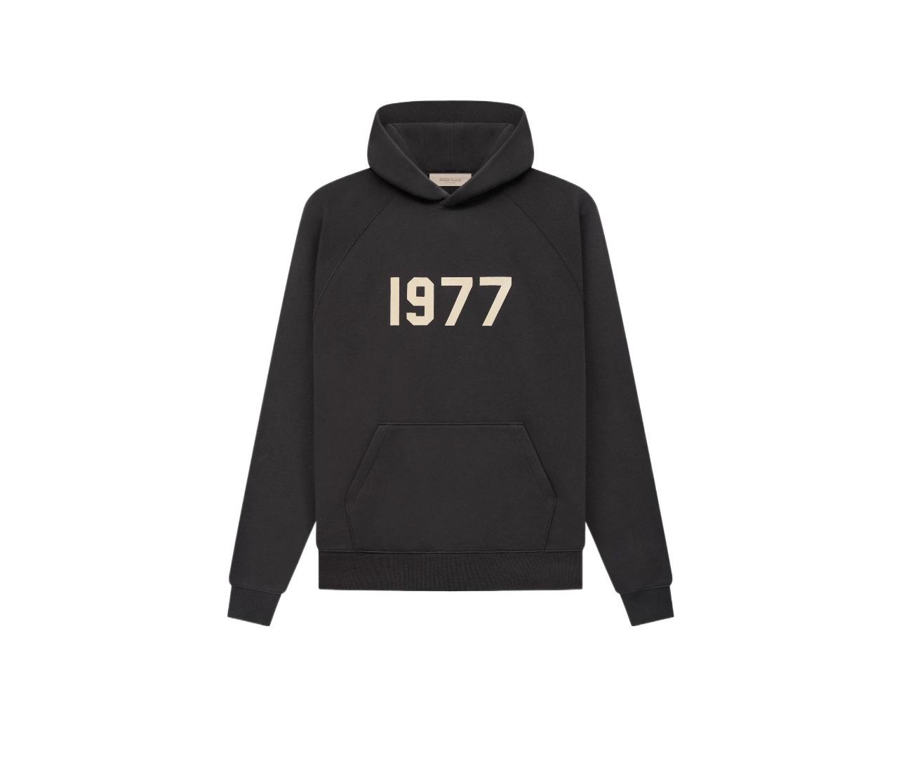 

ESSENTIALS High Street 1977 Unisex American Style Cotton Terry Hoodie XL