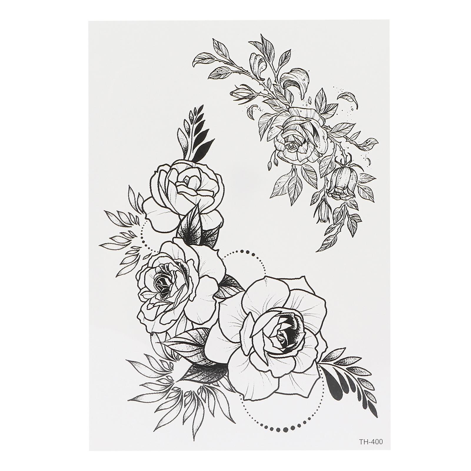 

Временная татуировка наклейка рука грудь задняя нога водонепроницаемая женская татуировка цветок наклейка TH‑400