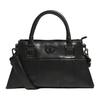 New Originals Polyurethane Hourglass Bag Fishbone Bag Portable Crossbody Bag Shoulder Bag Regular Unisex Black JP0143
