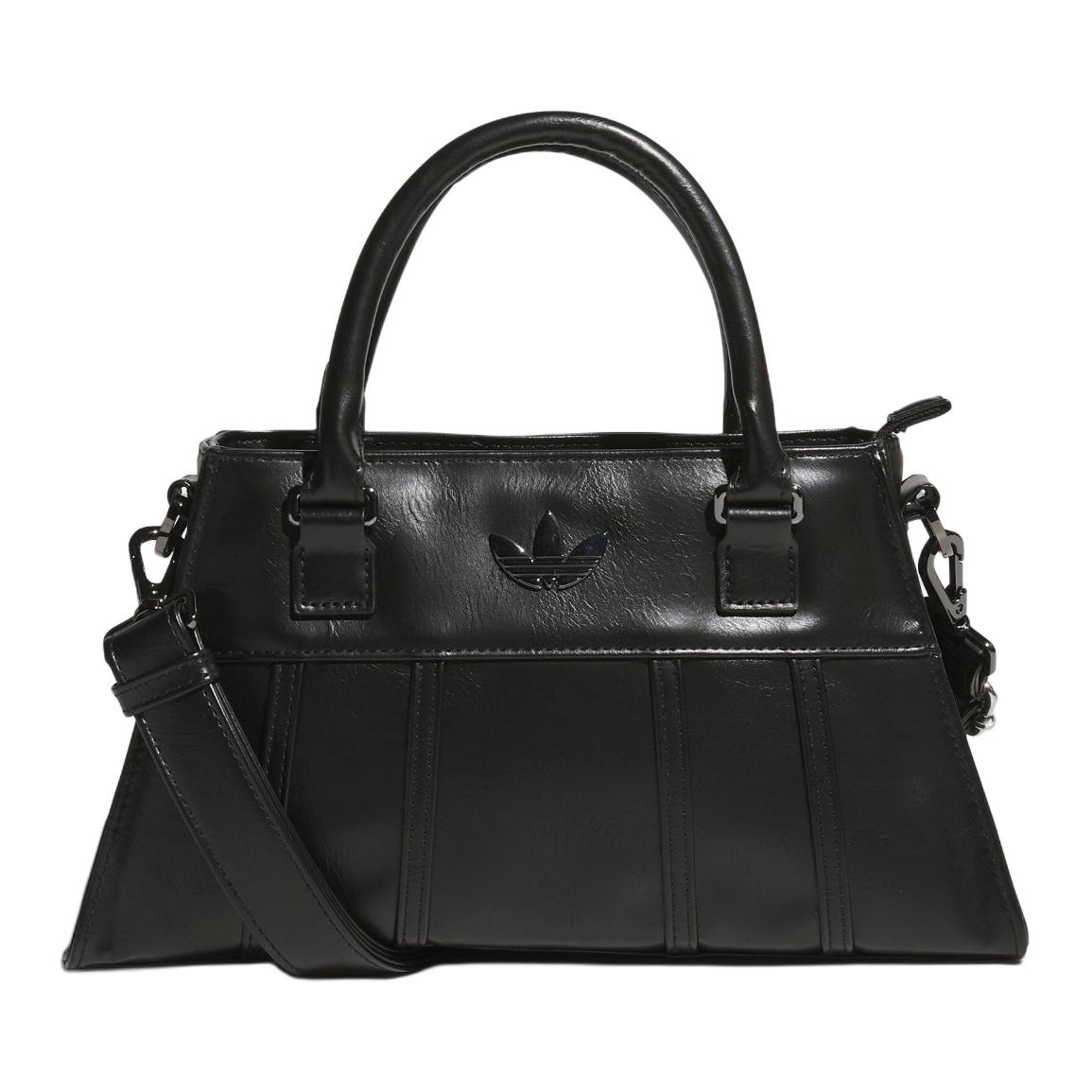 

Adidas Originals Polyurethane Hourglass Bag Fishbone Bag Portable Crossbody Bag Shoulder Bag Regular Unisex Black Adidas JP0143 чёрный