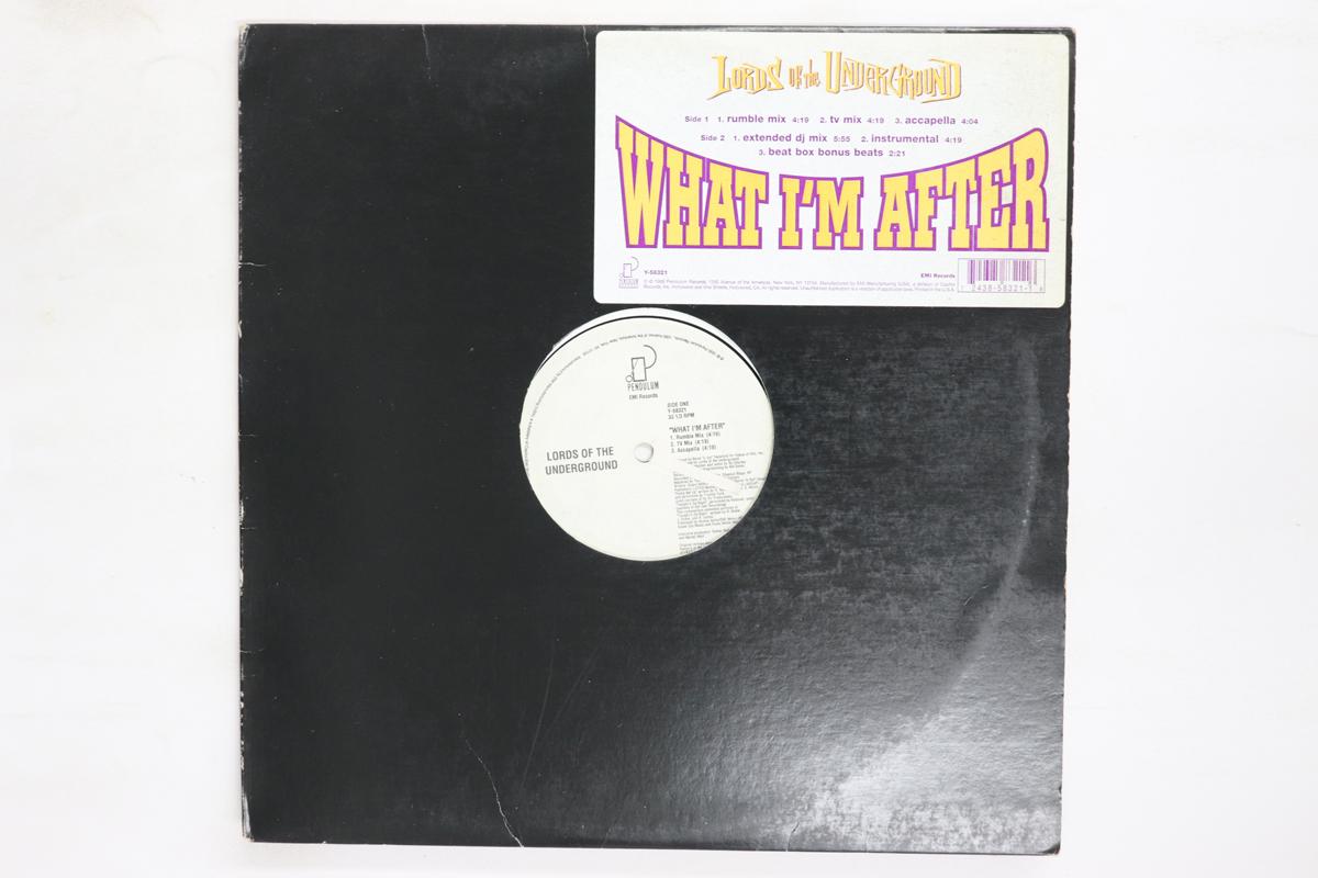12inch Record LORDS OF THE UNDERGROUND  What Im After Y58321 1995 US Rap  HipHopRB Used