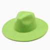 Cappello a tesa larga con visiera piatta da coppia uomo e donna autunno e inverno cappello a cilindro di lana cappello da jazz da gentiluomo