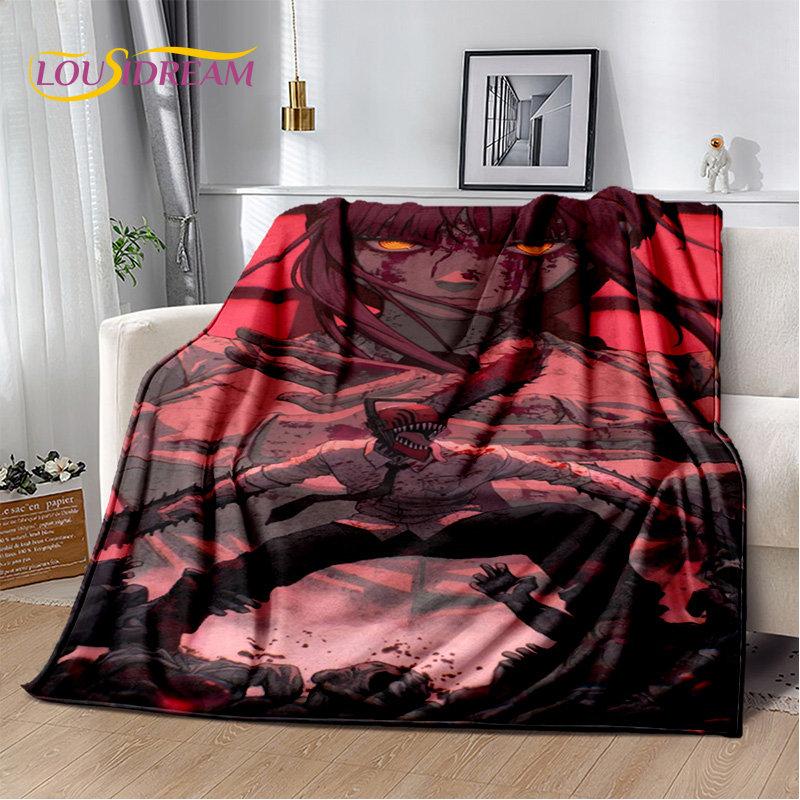 Anime Chainsaw Man Denji Cartoon Soft Plush Blanket,Flannel Blanket Throw Blanket for Living Room Bedroom Bed Sofa Picnic Cover