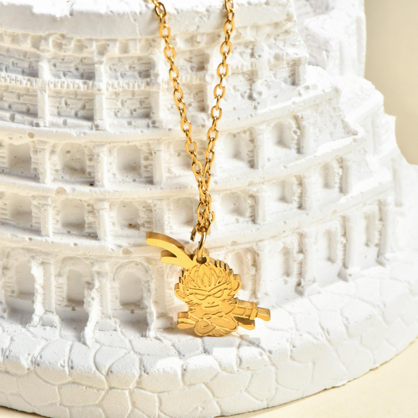 Custom High-Quality Luxury Gold Stainless Steel Fashion Waterproof Anniversary Pendant Necklace Style 1 золотой