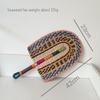 Vietnamese Seaweed Straw Fan: African-Style Wall Decor & Handheld Palm Leaf Fan