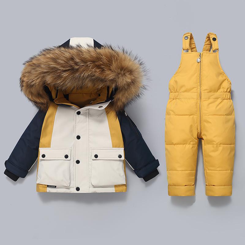 Winter Children`s Clothing Set Warm down