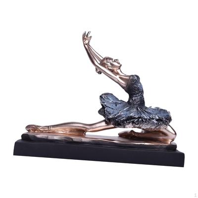 Ballerina Figurine Resin Souvenir Ballet Dancer Entrance Table Bookcase