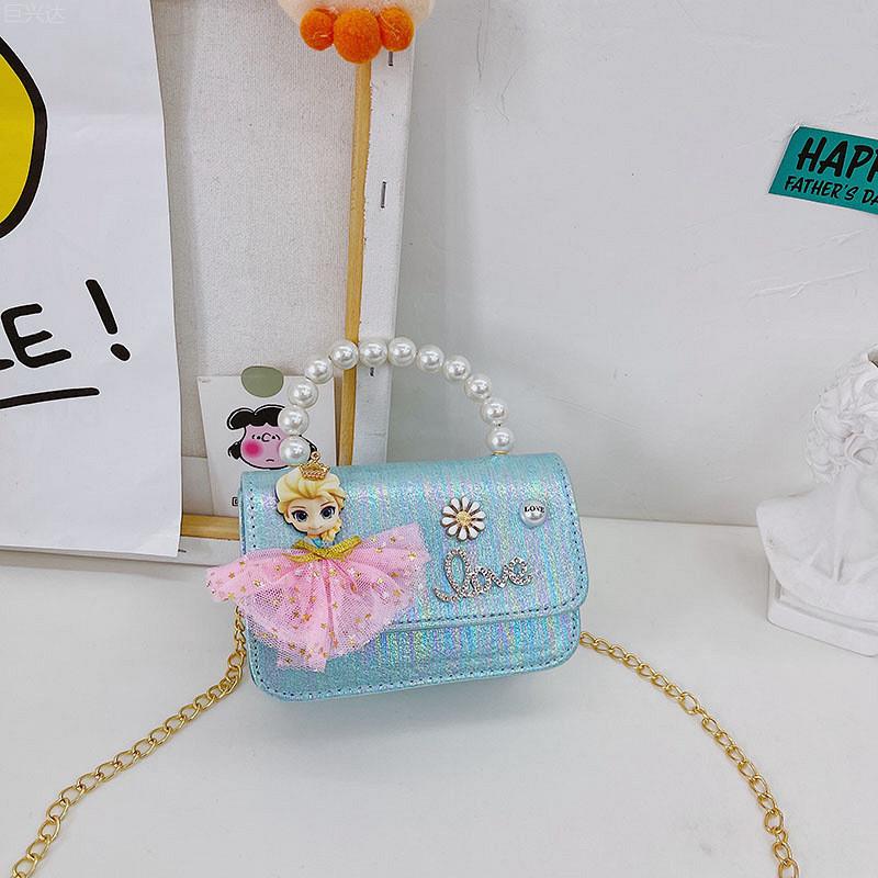 Trendy Breathable And Waterproof Mini Handheld Kids Shoulder Bag With Bow Design