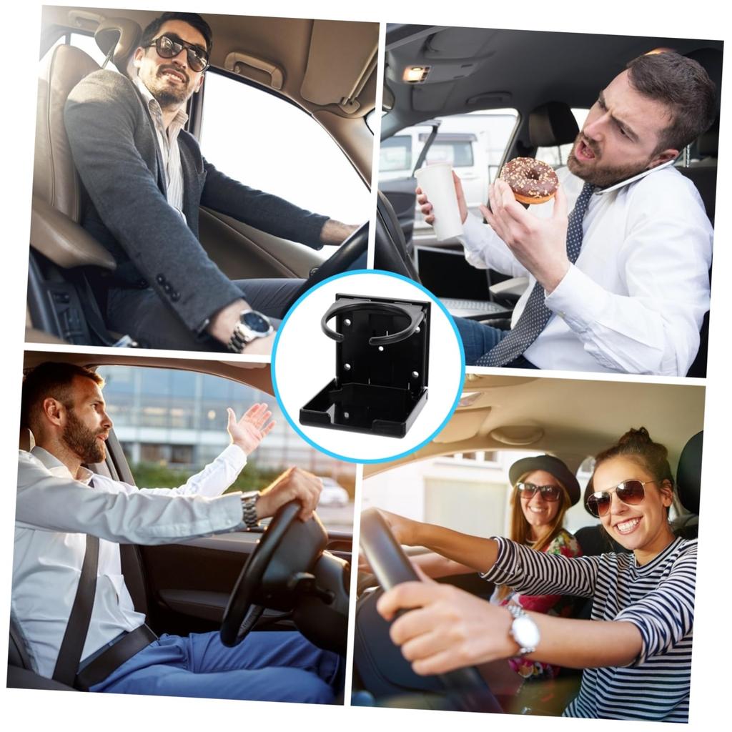 HEALEEP 1 Set Car Cup Holder Foldable Design Universal Drink
