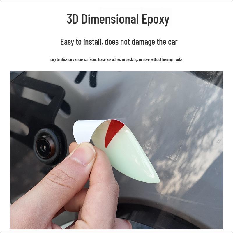 Luminous Devil Eyes 3D Car & Motorcycle Decorative Head Decal Sticker