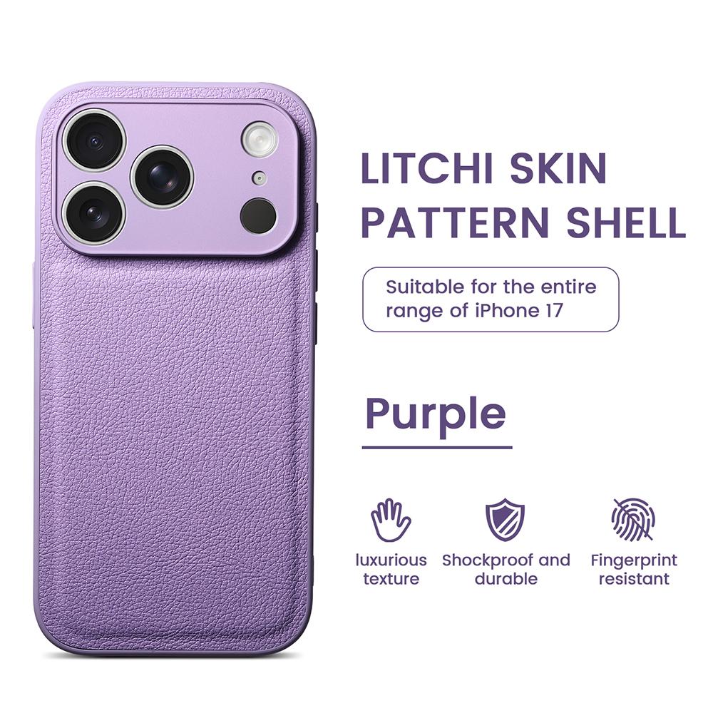 

Роскошный однотонный чехол для телефона с узором «лисички» для iPhone 17 Air 16 15 14 Plus 13 Pro Max, продвинутое ощущение, большое окно, противоударная крышка iPhone 15 фиолетовый
