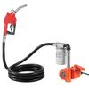 Fuel Transfer Pump, 12V DC 40 L/min, Portable Diesel Transfer Pump Kit, with Auto Shut-Off Nozzle, Discharge Hose, Overheat Protection, Power Cable,