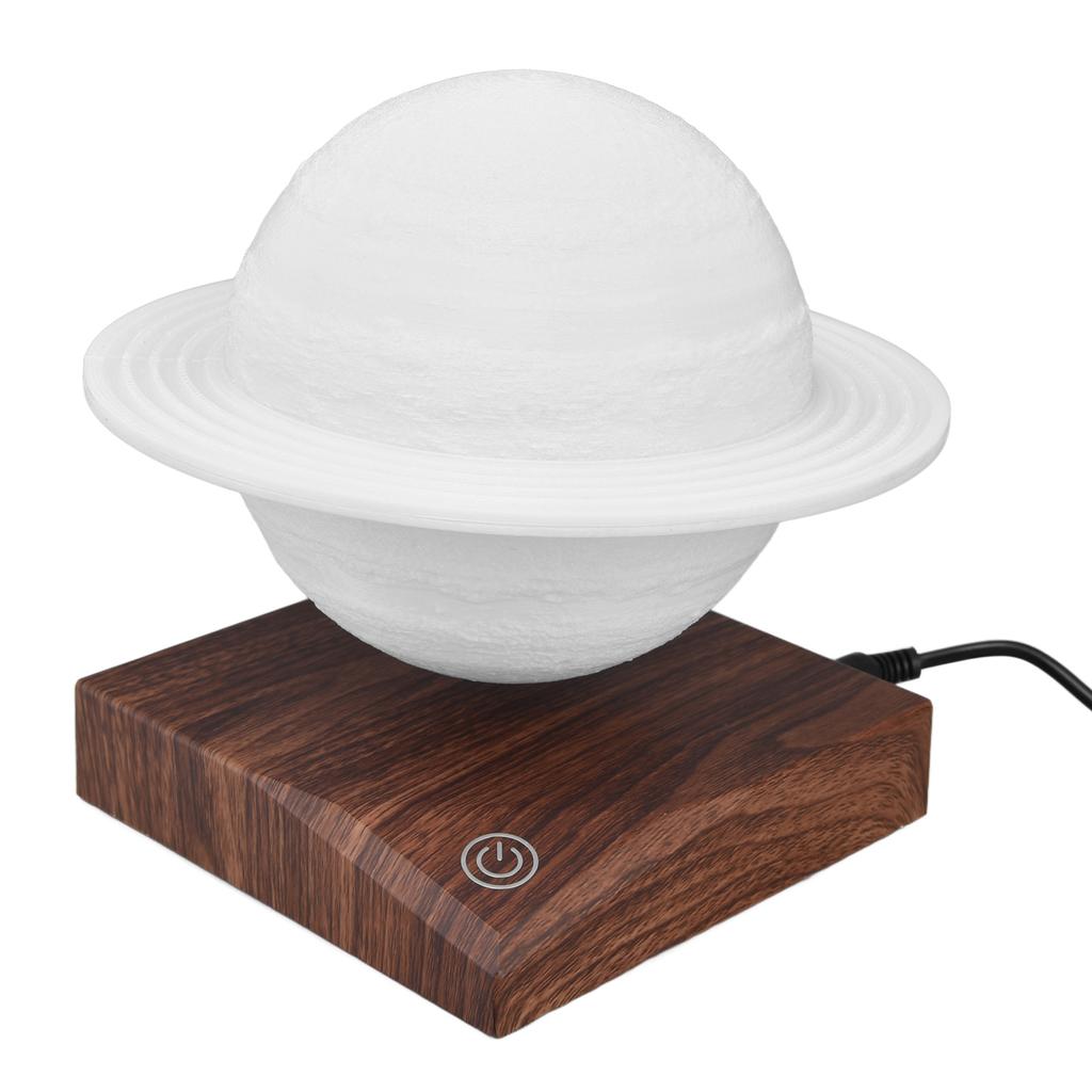 3D Printing Magnetic Levitation Floating LED Saturn Lamp Night Light with 3 Color Modes