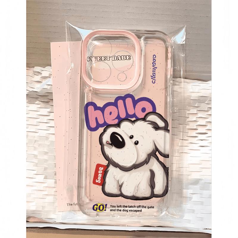 Hello Puppy Phone Case for iPhone 16 Pro/14/13/12, SE, Apple XR/XS Max/7/8 Plus