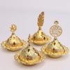 Zinc Zinc Alloy Metal Incense Burner Gold Aromatherapy Burner Creative Mini Censer Holder  Middle East