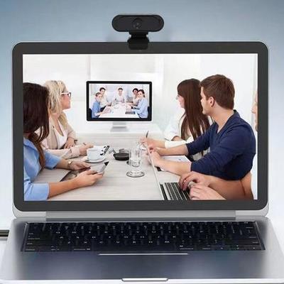 Foldable Clip Mount Webcam with Noise Reduction Microphone HD Webcam  for Video Calling