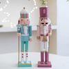 Christmas Nutcrackers Ornament, Wood Christmas Nutcrackers Soldier Figures Standing Decorations for Christmas