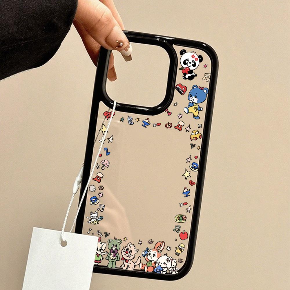 Acrylic Phone Case for iPhone 11 12 13 14 Pro 12 14 16 Pro Max for Samsung A16 A36 A56 S24 FE High-quality Painted Anti-fall Mobile Phone Case
