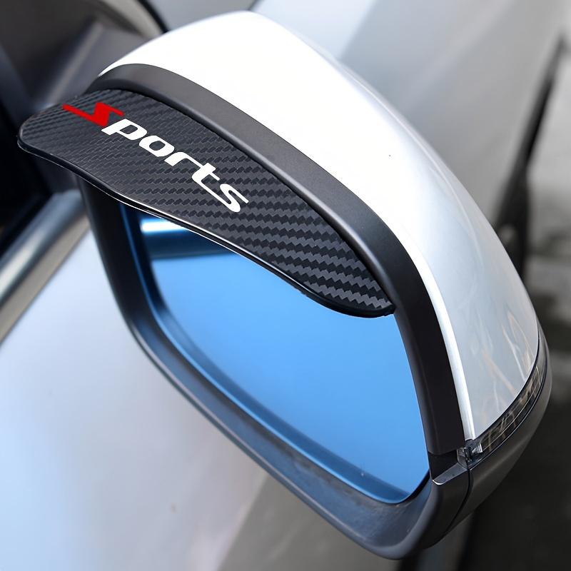 1 Pair Carbon Fiber Rearview Mirror Rain Guards Weatherproof Sun Visors for Enhanced Visibility, Vehicles Mirror Accessory