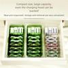 Space Saving Charger And Cable Holders Solid PP Materials Container Ideal For Desk Drawer Or Luggage Space Saver