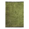 Flat Woven Black Cotton Rug with Green Light Reflection 240x340