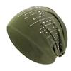 Men's and women's hot diamond cotton pullover hats, ear protection headscarf hats, confinement hats, stacking hats JDU-