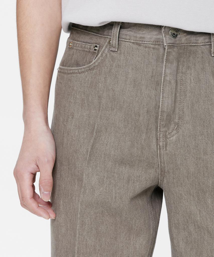 Beulaendideu 605 Hard Twist Denim Mocha Brown Jeans [Relax Straight]