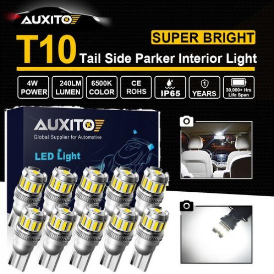 10 шт. T10-3030-smd Светодиодные Canbus Без Ошибок Автомобильные Лампы Подсветки Номерного Знака Боковые Клиновые Лампы