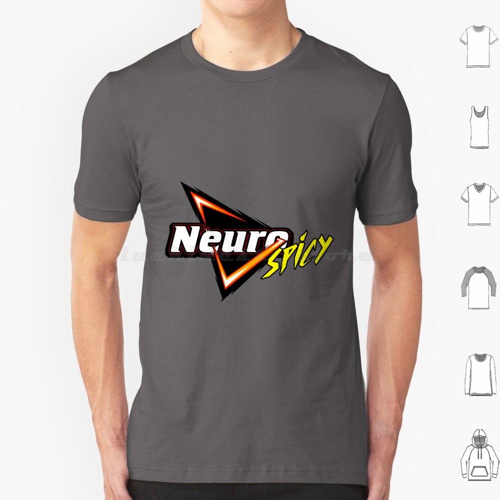 Neurospicy T Shirt Cotton Men Women DIY Print Neurodivergent Neurodiversity Autism Autistic Autie Aspie Adhd Audhd Neurotype