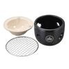 LOGOS x Banko Ware Tabletop Water Stove (81062001), Ceramic, Charcoal, Made in Japan, BBQ
