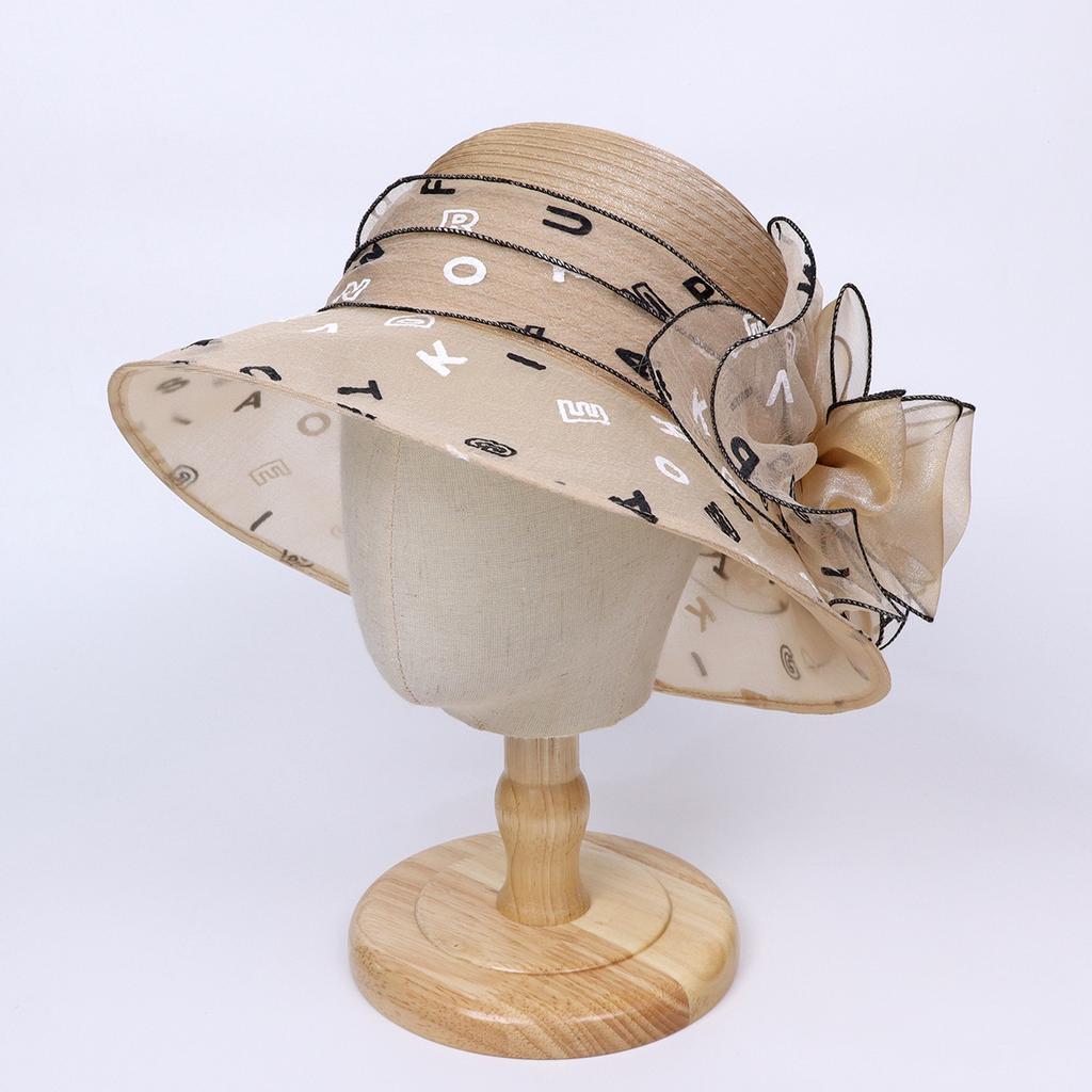 New sun hat ladies sun hat elegant mother hat travel sun protection hat bucket hat UV protection hat