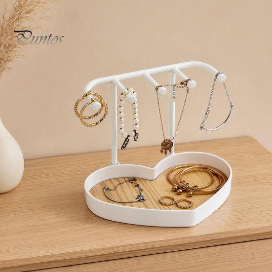 Jewelry Box for Long And Short Necklaces Organizer Stand, Love Partition Tray Design, Non-Slip Wear-Resistant Multi-Hanging Hanger, Necklace