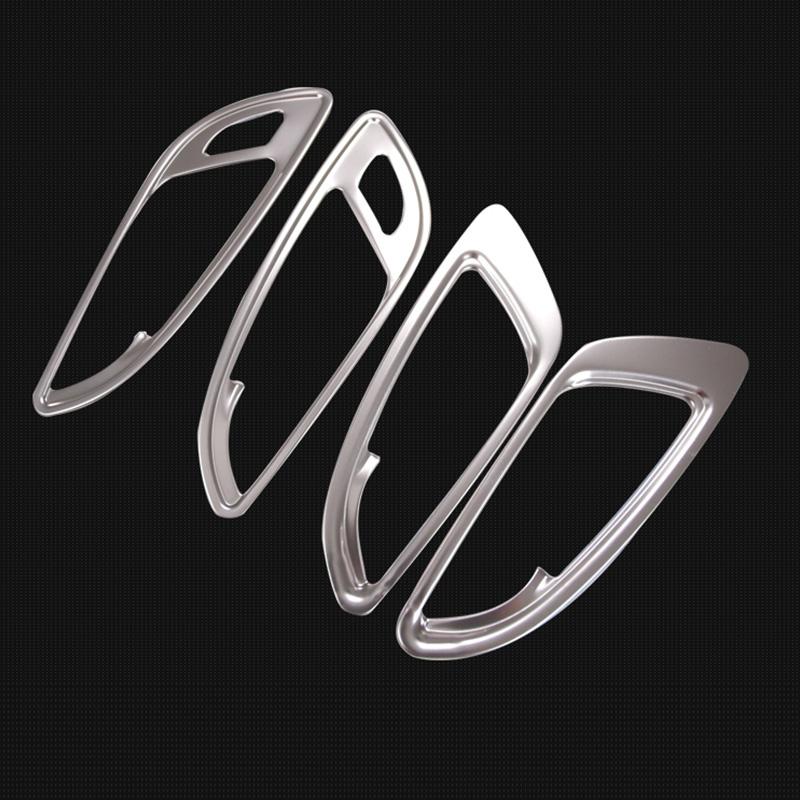 

4 шт./компл., обивка для внутренней двери автомобиля, отделка ручки, автоаксессуары, Стайлинг для Chevrolet серебряный