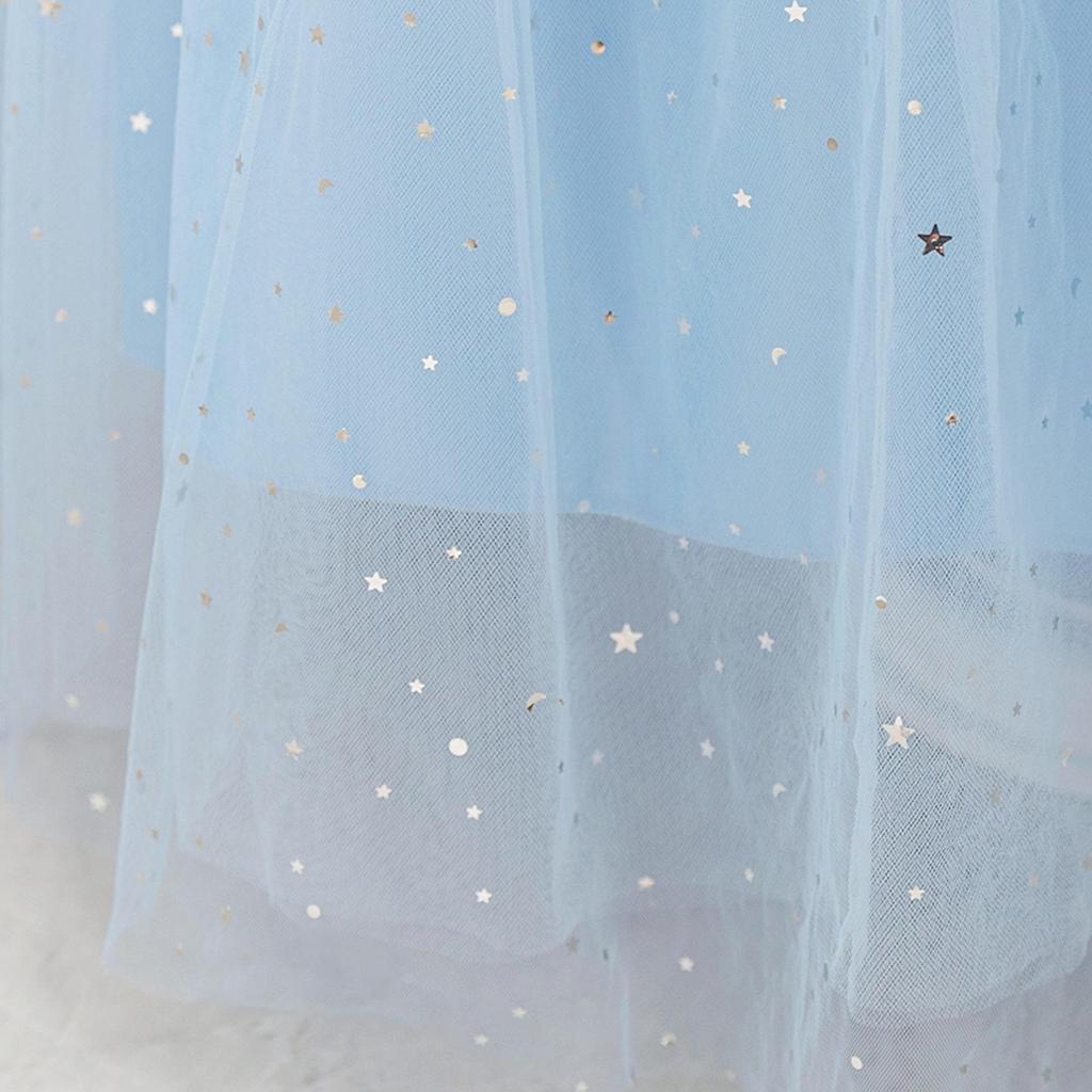 Children's Spaghetti Strap Sequin Flower Girl Dress - Puffy Tulle Skirt with Bow, Princess Gown for Weddings & Performances