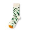 French Retro Abstract Oil Painting Mid-Calf Socks - Trendy Autumn/Winter High-Top Creative Combed Cotton for Women