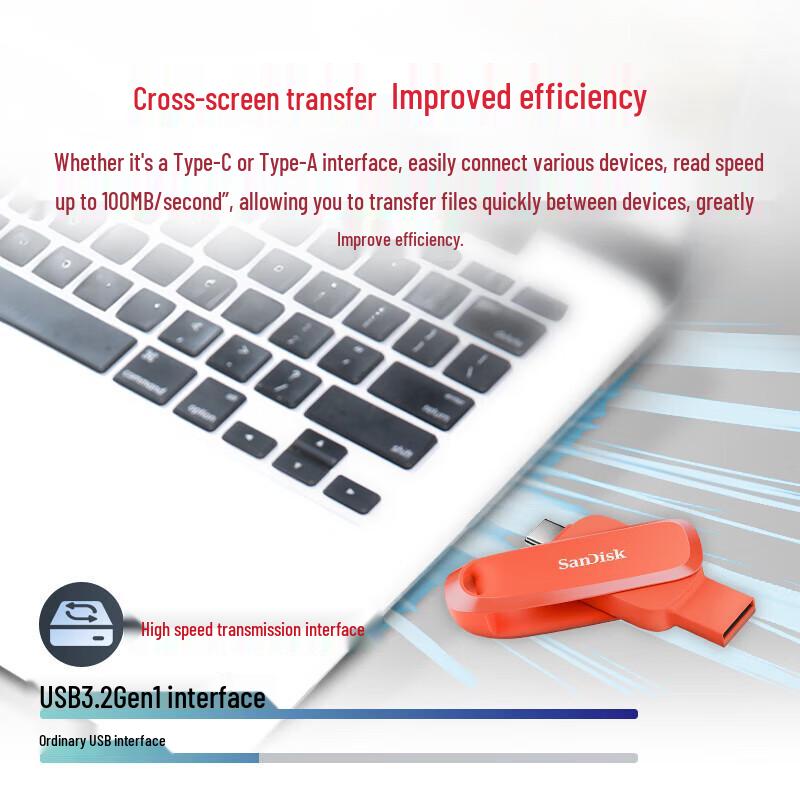 SanDisk Type-C USB Flash Drive for Phones & Computers