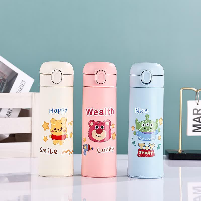 Haosenhuo Kids' Pop-up Glass Water Bottle