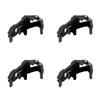 4 Sets Roof Rack Shovel Mount Heavy Duty Multipurpose Metal Rubber Clamp Mounting Bracket for Roof Rack Boats Tool