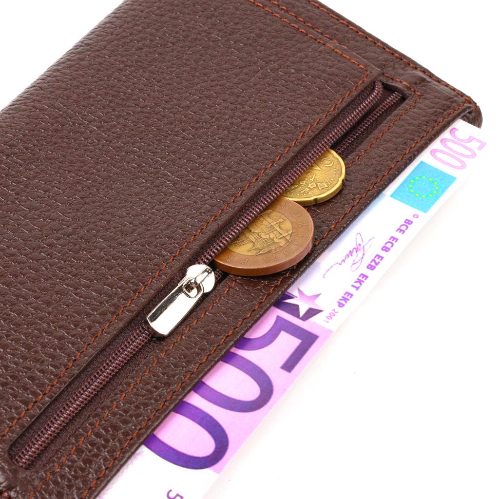 Multifunctional Wallet for Women Made of Genuine Leather CANPELLINI 21828 Brown