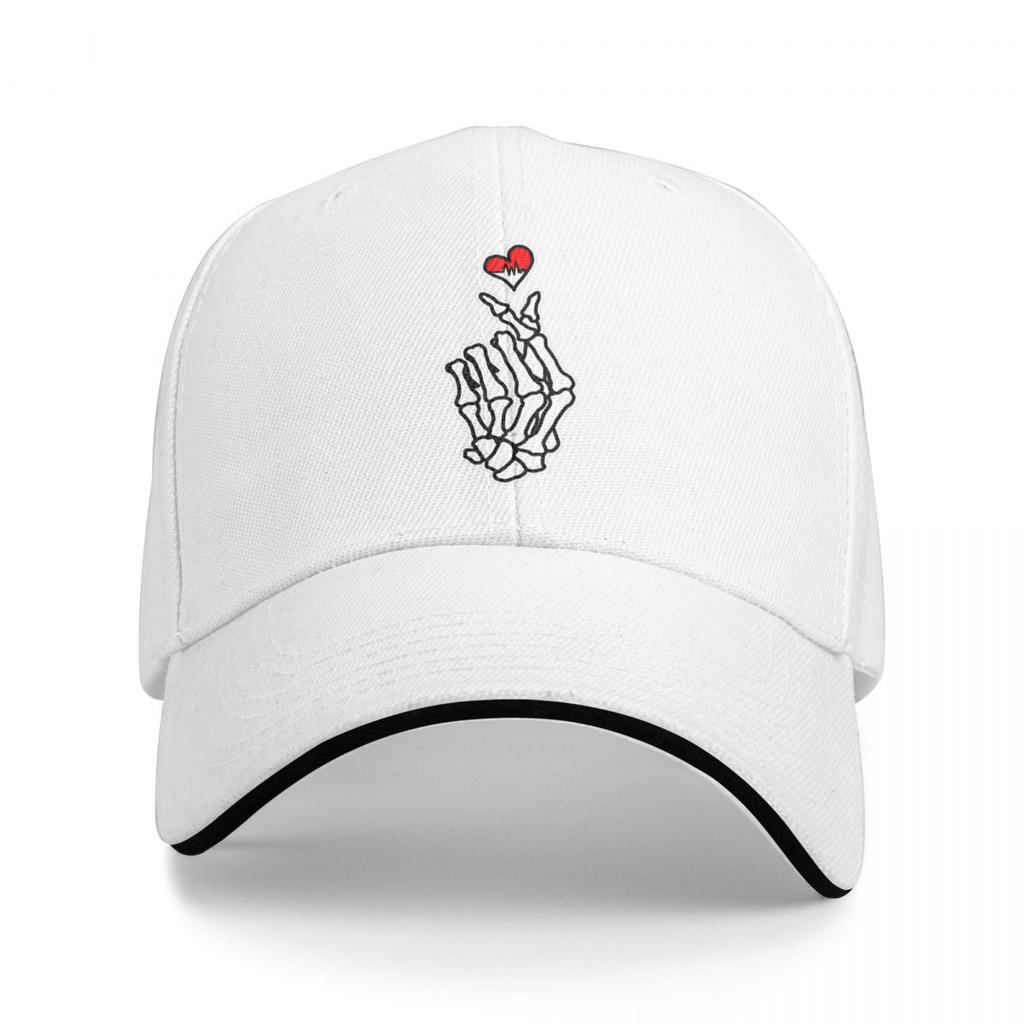 Unisex Baseball Hats Skeleton Hands Gestures Print Outdoor Streetwear Summer Sports Baseball Caps Hip Hop Cap Casquette Hats