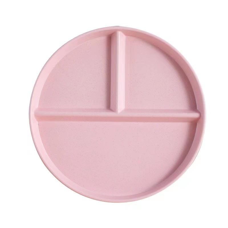 Nordic Three-Compartment Portion Control Plate - Anti-Fall Plastic for Fat Loss and Meal Management