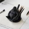 Cool Office Desk Ornaments 3D Printed Samurai Pen Holder for Pencils And Brushes, Creative Niche Movie Fan Gifts Desktop Organizer, Unique Armor