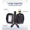 Genuine Leather High-value Double Zipper Key Bag Large Capacity New Waist Hanging Storage Bag Unisex Portable Key Bag