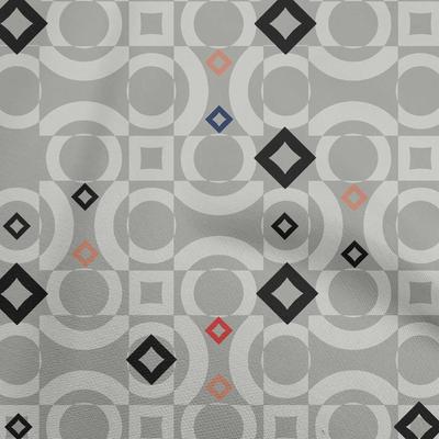 Baumwoll-Flex Staubgrauer Stoff Geometrisch DIY Kleidung Quiltstoff Druckstoff pro Yard 40 Zoll