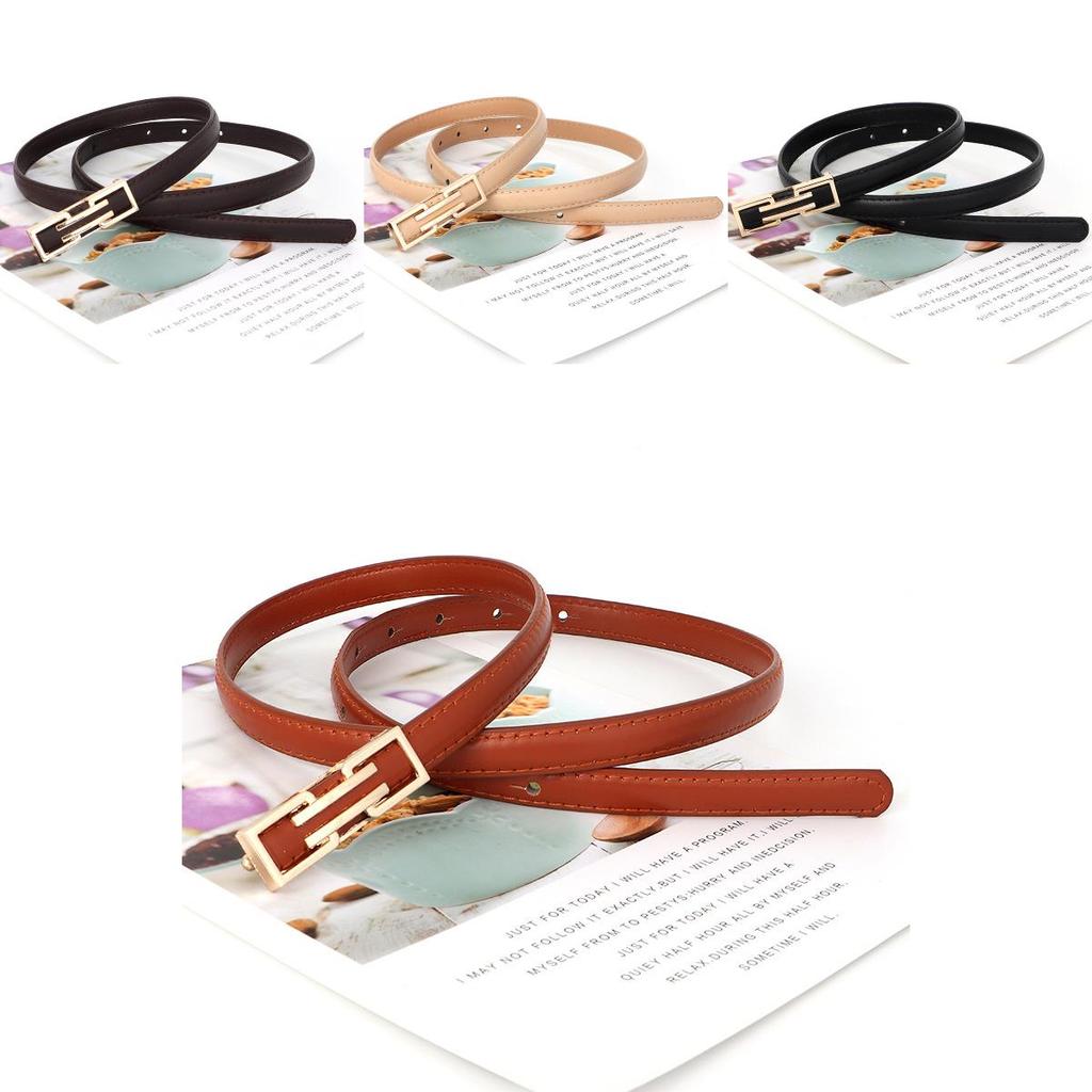 Womens Elegant Pu Leather Belt With Geometric Design And Smooth Buckle For Everyday Use
